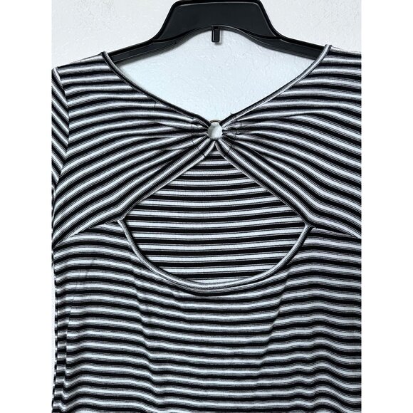 We the Free Frenchie Tee Dress Womens Stretch Black/White Stripe Size XS NWOT - Picture 6 of 8